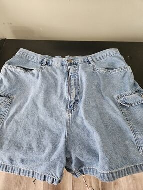 Ladies Vintage Cherokee Denim Cargo Shorts
